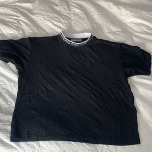 Acne Studios Neck Logo T shirt